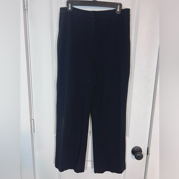 Lafayette 148 Wide Leg Black Trouser Pants - Picture 1 of 7